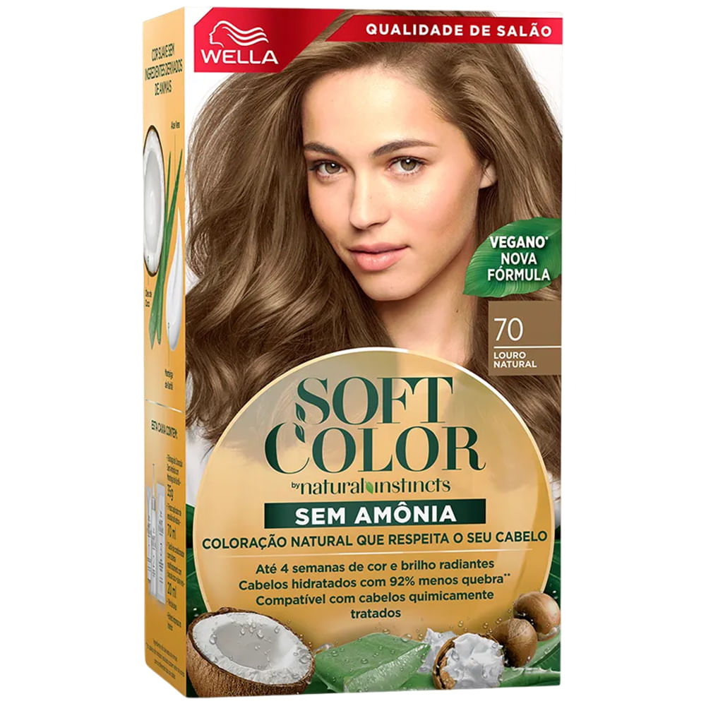 Kit Tintura Soft Color Louro Natural 70 Soft Color